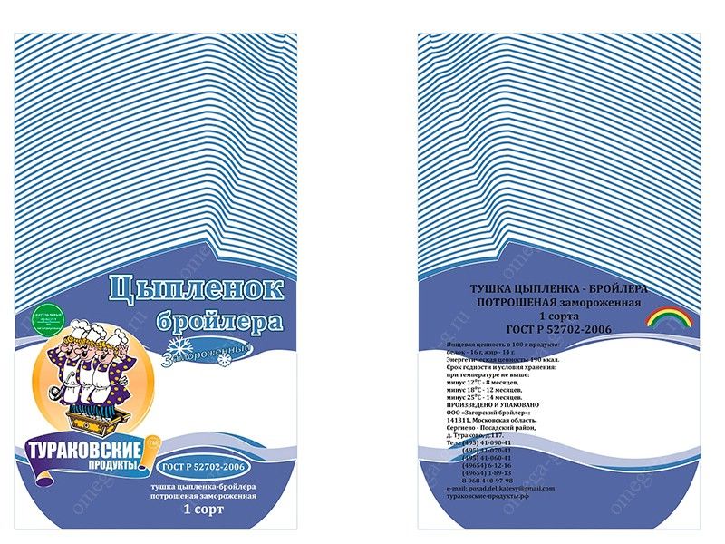 Пример, разработанного нами макета. 1